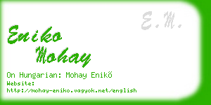 eniko mohay business card